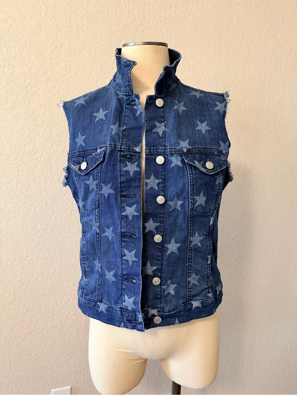 Rock & Republic Gunshow Star Denim Vest